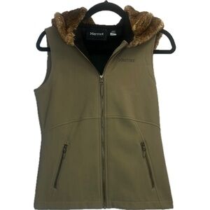 Marmot Vest Women’s Furlong Taupe Full Zip Size S